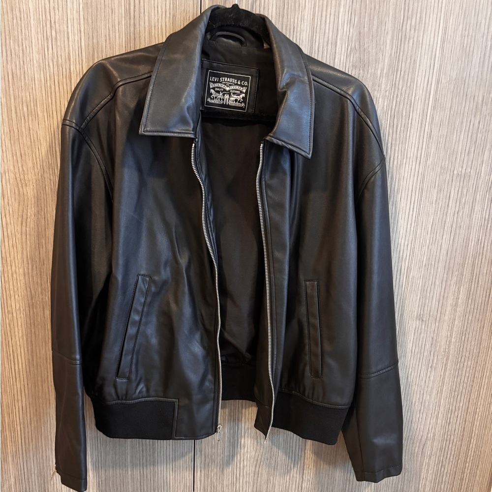 Levis Faux Leather Bomber